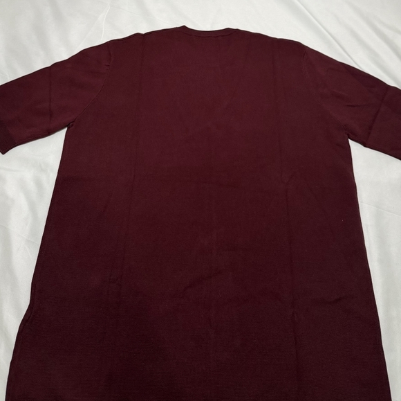Gucci Silk Cotton T Shirt With Gucci Intarsia In Bordeaux - Picture 3 of 4